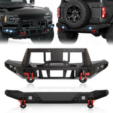 Front & Rear Heavy Duty Truck Bumpers Compatible with 2021-2025 Ford Bronco - Yzona